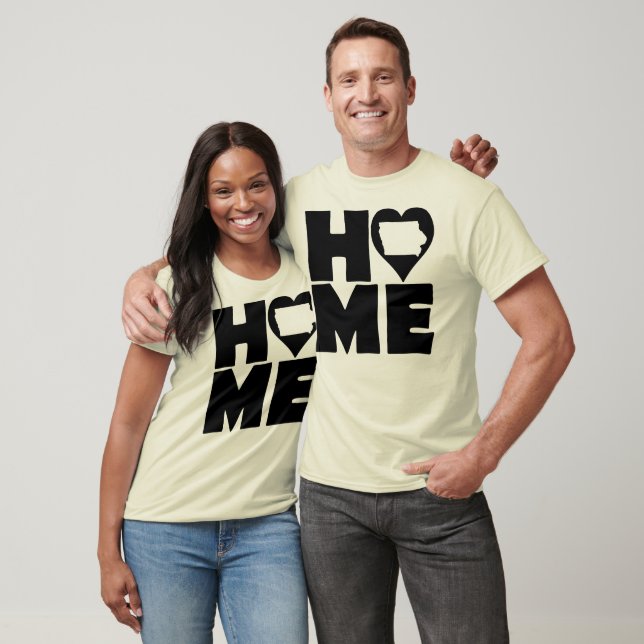 Camiseta Iowa Home Heart State Tees (Unissex)