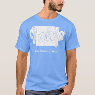 Camiseta Iowa Ia Vintage Design Sports Home State Map Men W