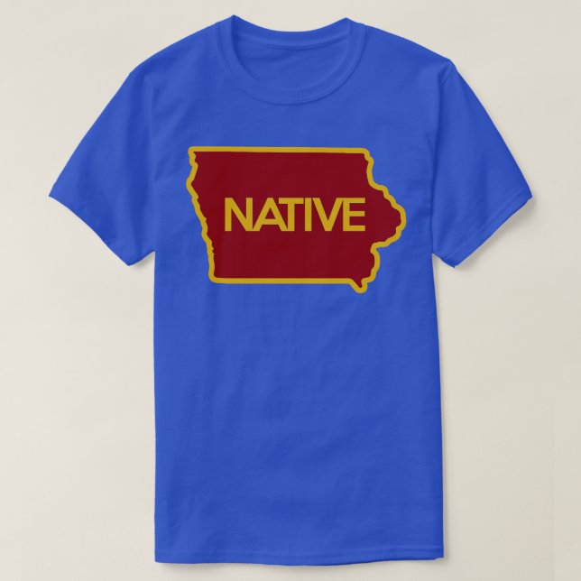 Camiseta Iowa Native IA TShirt (Frente do Design)