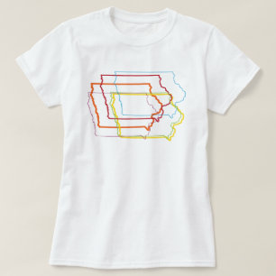Camiseta iowa orgulho blur