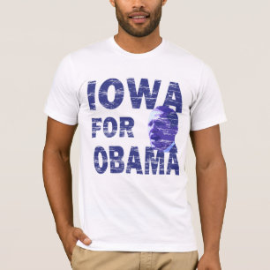 Camiseta Iowa para Obama afligiu o t-shirt