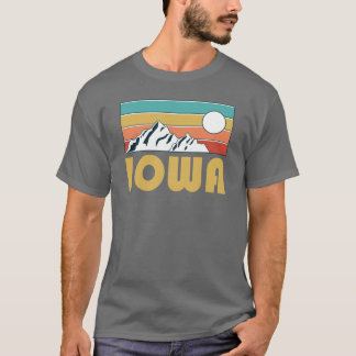 Camiseta Iowa Retro Vintage Iowa Mountain Souvenir Gift Hom