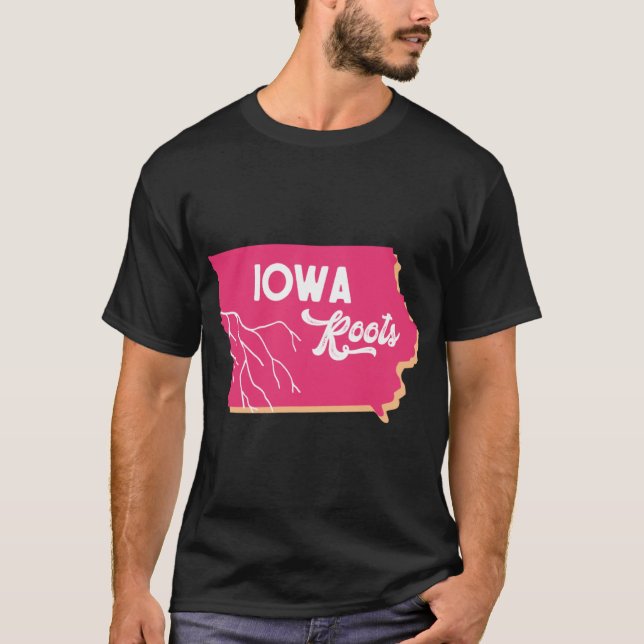 Camiseta Iowa Roots Pink Orange (Frente)