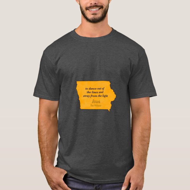 Camiseta iowa song dar williams (Frente)
