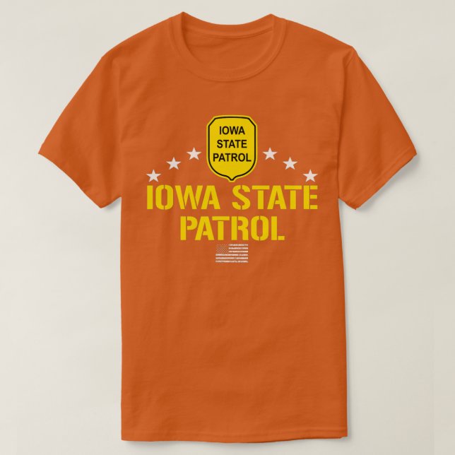 Camiseta Iowa State Patrol  (Frente do Design)