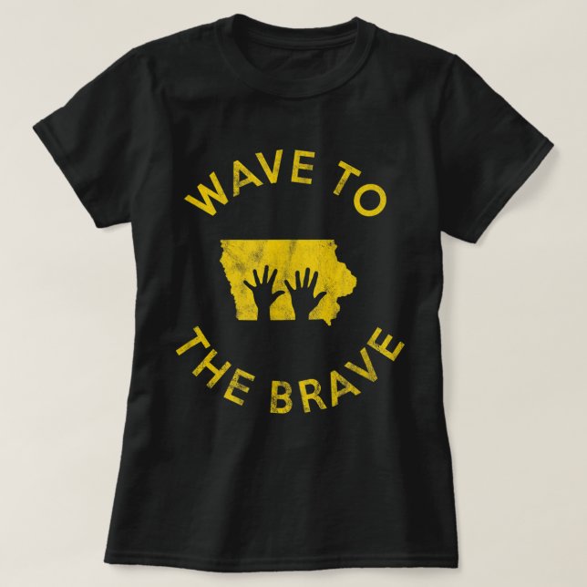 Camiseta Iowa Wave para o Brave Football Childrens Hospital (Frente do Design)