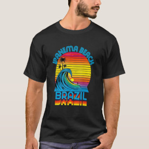 Camiseta Ipanema Beach Brasil Retro Throwback Surf & Beach