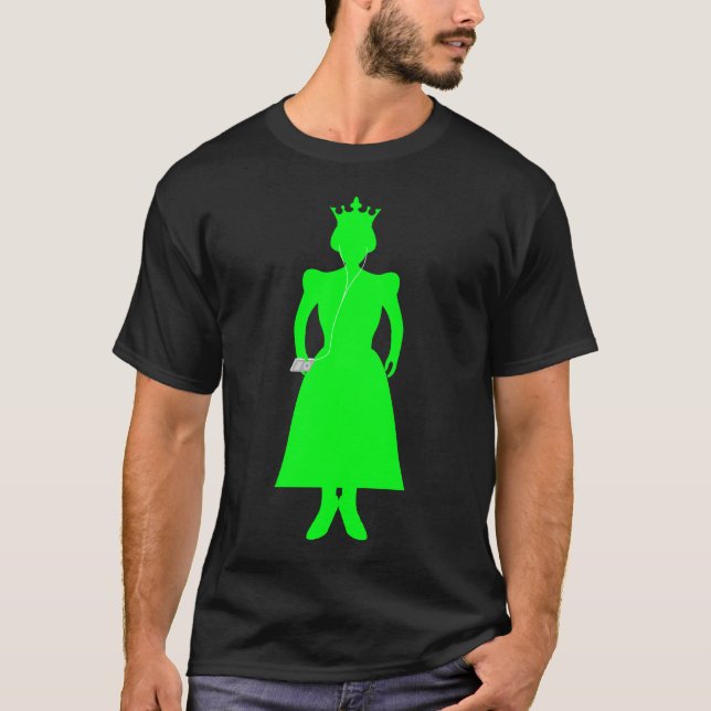 Camiseta iQueen o verde (Frente)