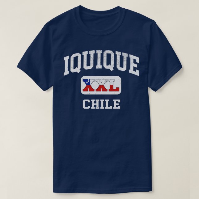 Camiseta Iquique Chile XXL design atlético 1 (Frente do Design)