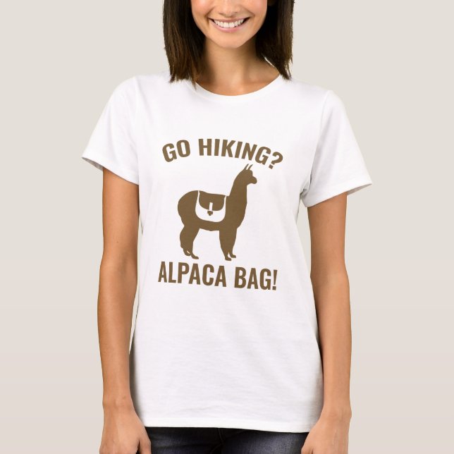 Camiseta Ir Andar? Alpaca Bag! (Frente)