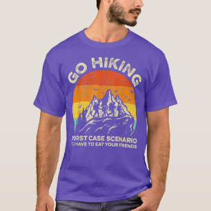 Camiseta Ir Caminhando O Pior Cenário De Caso Que Você Tem 
