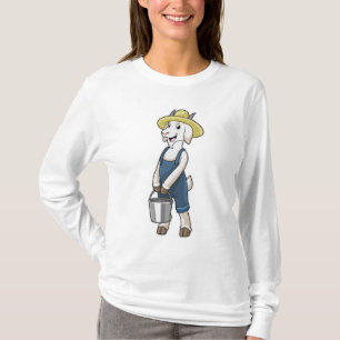 Camiseta Ir como agricultor com Balde