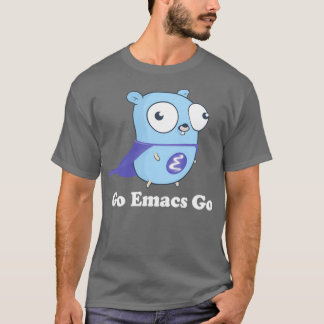 Camiseta Ir Emacs Ficar Preto