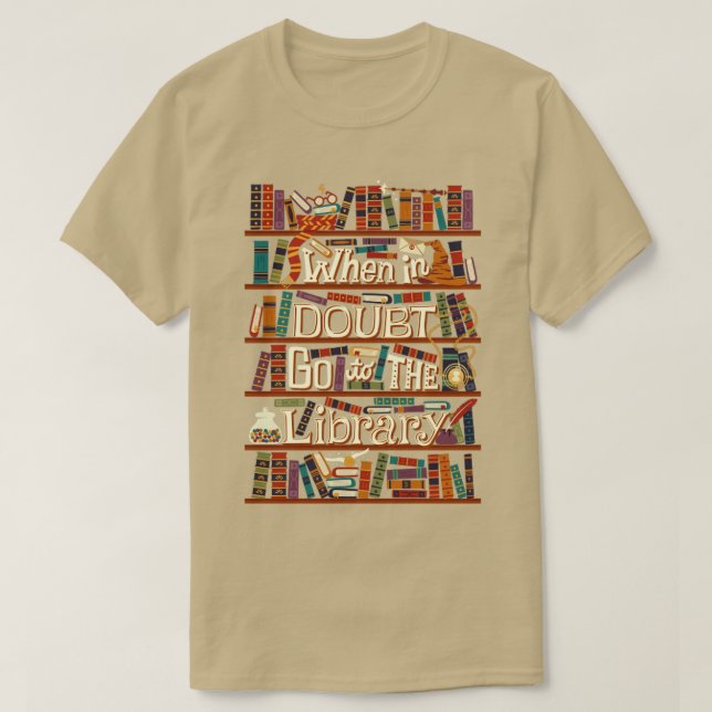 Camiseta Ir para a Biblioteca (Frente do Design)