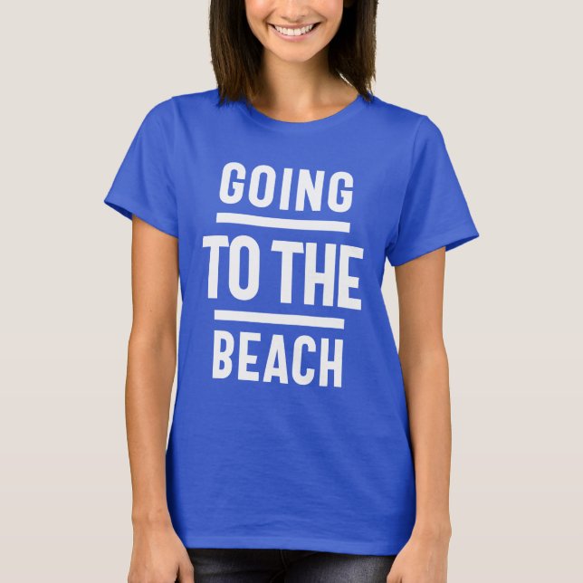 Camiseta Ir Para A Praia (Frente)