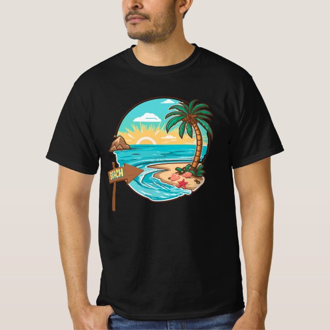 Camiseta Ir para a praia (Frente)