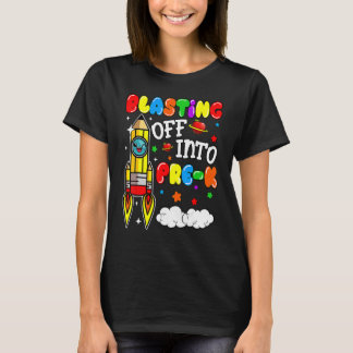 Camiseta Ir Para O Pré K De Volta Para O Garoto Da Escola