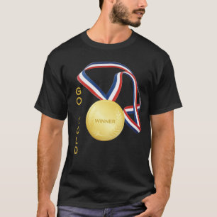 Camiseta Ir Para O Unisex Do Prêmio Esportivo Dourado