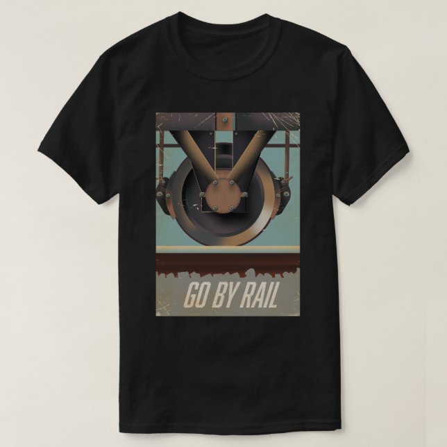 Camiseta Ir por trem (Frente do Design)