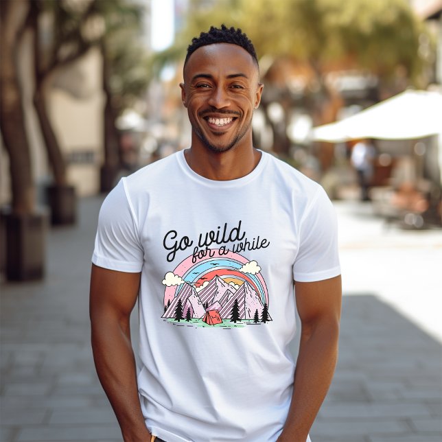 Camiseta Ir Selvagem Por Um Tempo (Criador carregado)