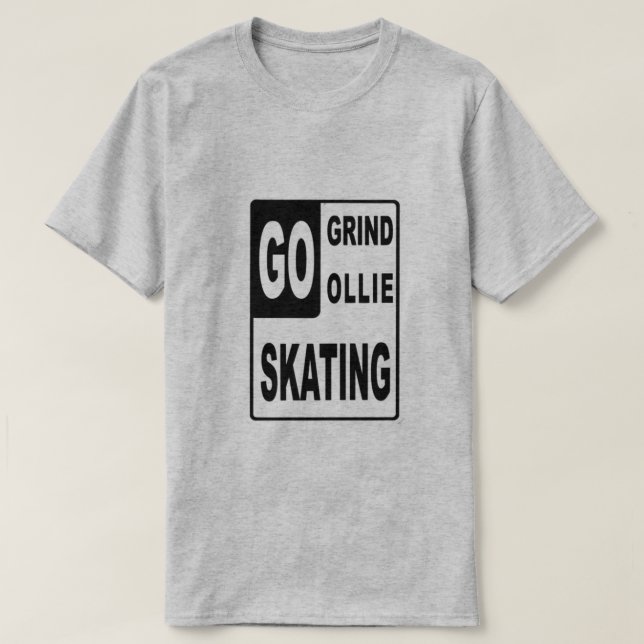 Camiseta Ir Skating T-Shirt (Frente do Design)