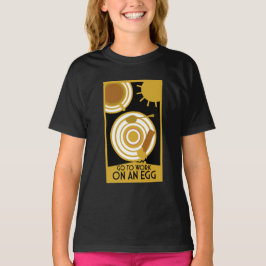 Camiseta Ir Trabalhar Em Uma Arte De Parede De Ovos