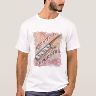 Camiseta Ir Vibes do Keytar Superstar Retro Music Divertime