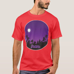 Camiseta irã À noite com Palms