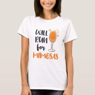 Camiseta Irá correr para Mimosas