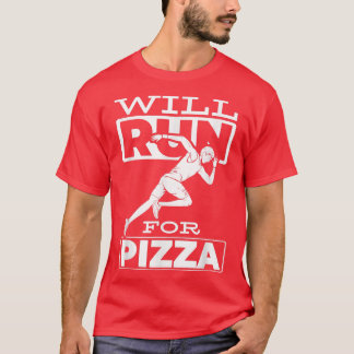 Camiseta Irá Correr Para Pizza Marathon Track Runner T