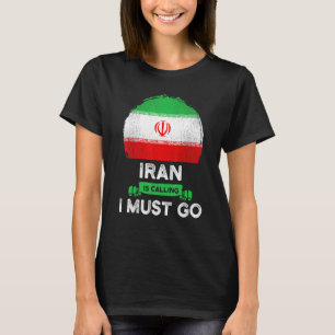 Camiseta Irã Está Chamando Eu Devo Ir Raízes do Patrimônio