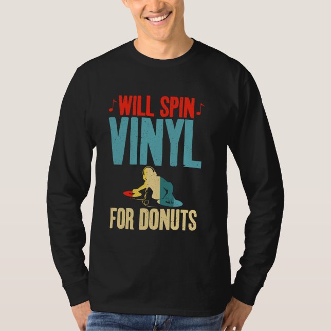 Camiseta Irá girar o vinil para a Rosquinha Lover Vinyl Rec (Frente)