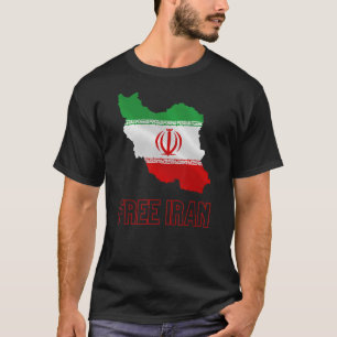 Camiseta Irã Livre Para As Mulheres Da Pérsia