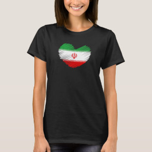 Camiseta Irã Sinalizador Irã Símbolos Iranianos Merchandise