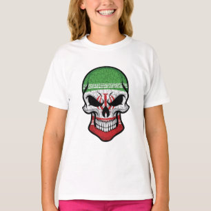 Camiseta Irã Sorrindo Bandeira do Crânio