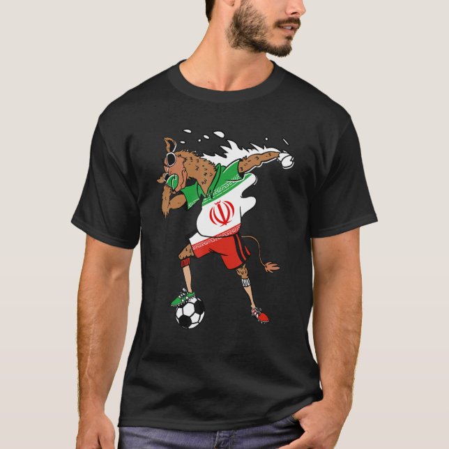 Camiseta Iranian Camel Iran Flag Soccer Teheran Football Pl (Frente)