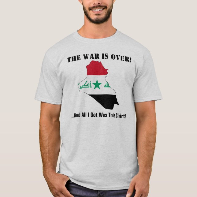 Camiseta IRAQUE A Guerra Acabou (Frente)