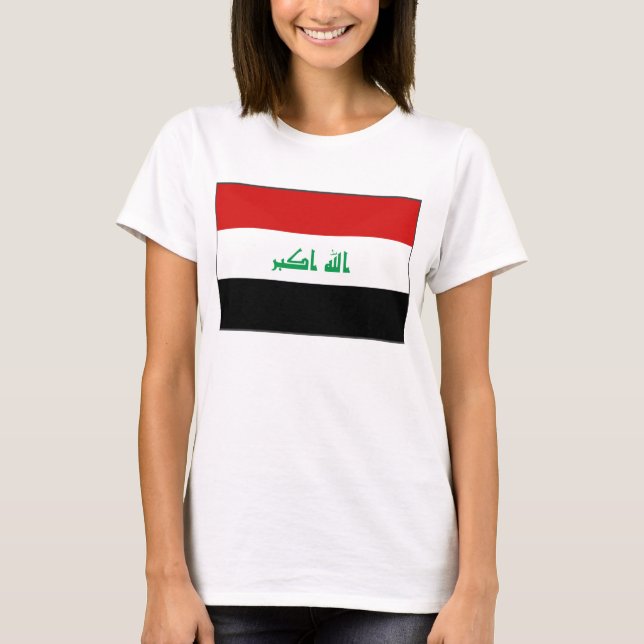 Camiseta Iraque Flag x Map T-Shirt (Frente)