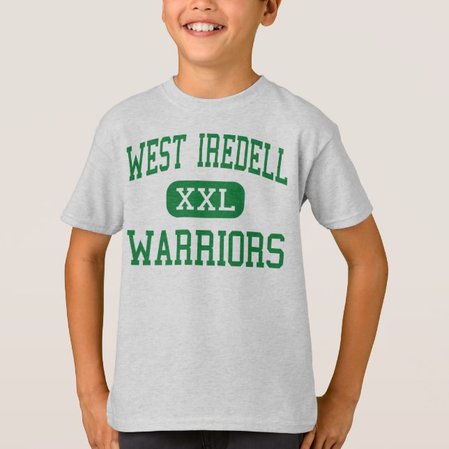 Camiseta Iredell ocidental - guerreiros - alto - (Frente)