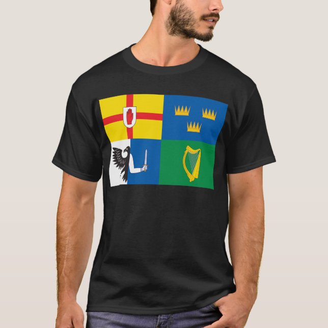 Camiseta Ireland (bandeira de quatro províncias) (Frente)