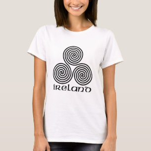 Camiseta Ireland e a espiral tripla