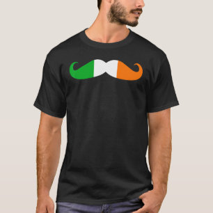 Camiseta Ireland Flag Irish Mustache Funny St Patrick's Day