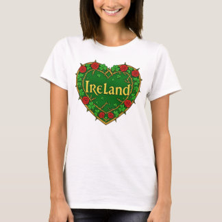Camiseta Ireland Heart and roses