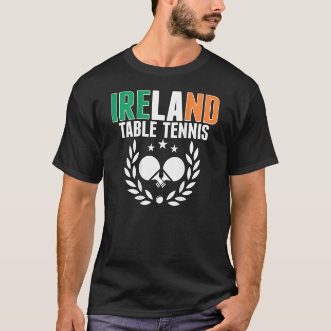 Camiseta Ireland Ping Pong     Irish Table Tennis Team Supp (Frente)