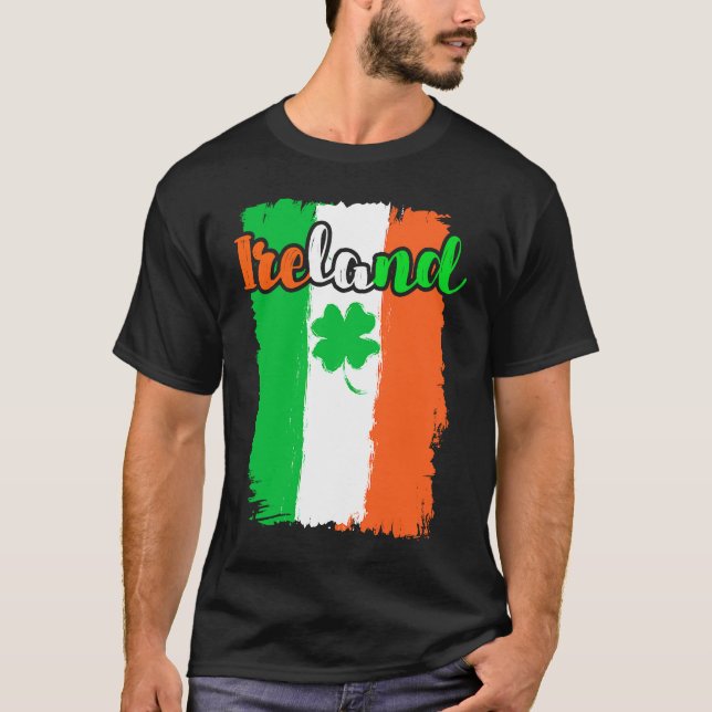 Camiseta Ireland shamrock St Patrick's Day  1 (Frente)