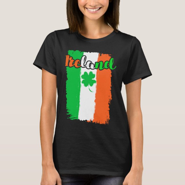 Camiseta Ireland shamrock St Patrick's Day  1 (Frente)