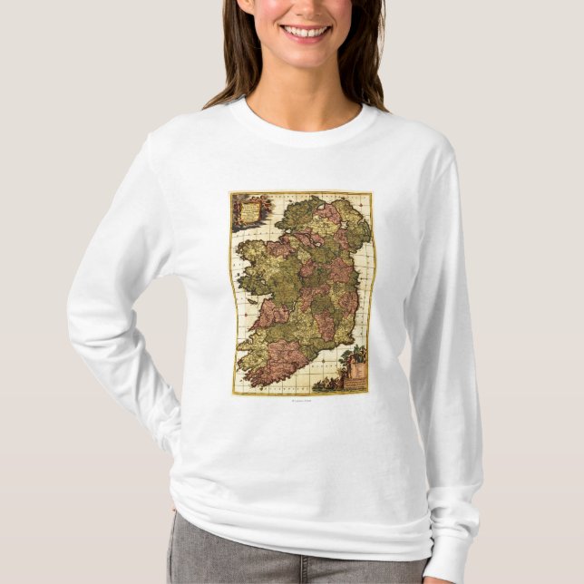 Camiseta IrelandPanoramic MapIreland (Frente)
