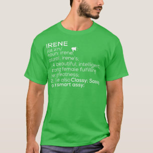 Camiseta Irene Nome Irene Definição Irene Nome Feminino Ire