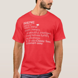 Camiseta Irene Nome Irene Definição Irene Nome Feminino Ire
