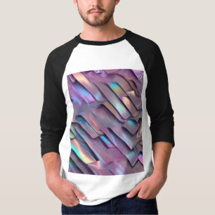 Camiseta Iridescente futurista/abstrato holográfico